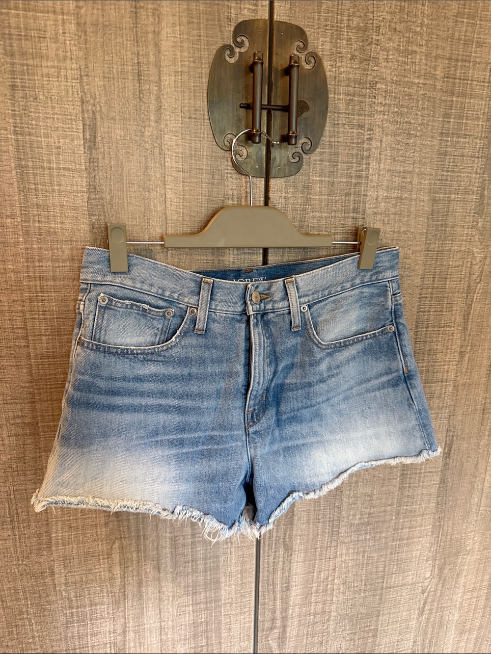 J. Crew Relaxed Denim Short in Chestnut Wash